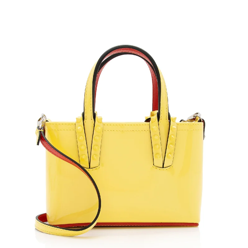 Christian Louboutin Patent Leather Cabata Mini Tote