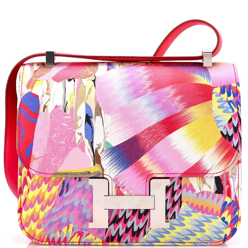 Constance Bag Limited Edition Marble Printed Silk 24