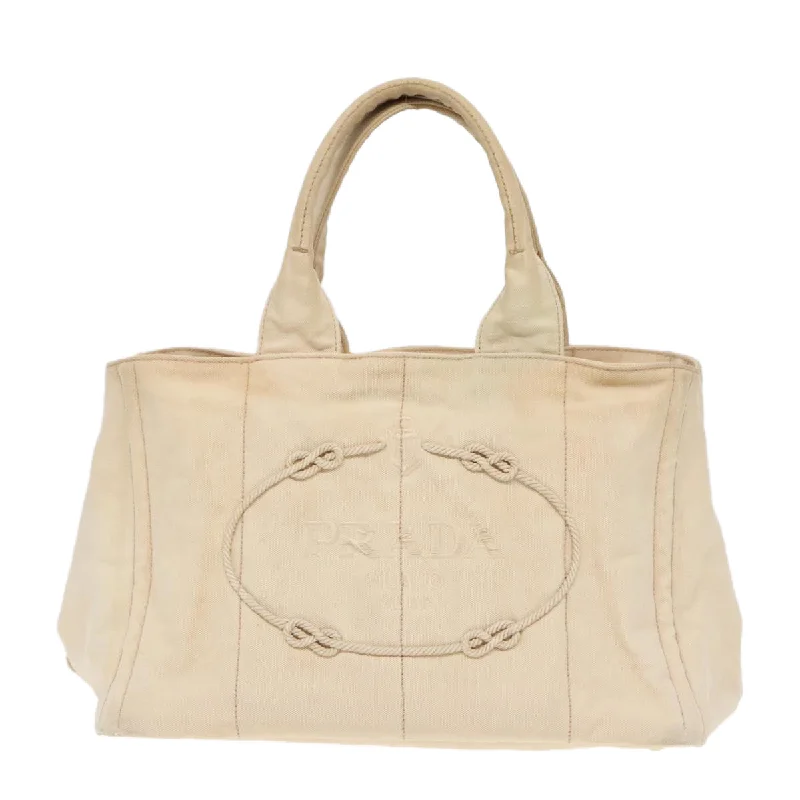 Prada Canapa  Canvas Tote Bag (Pre-Owned)