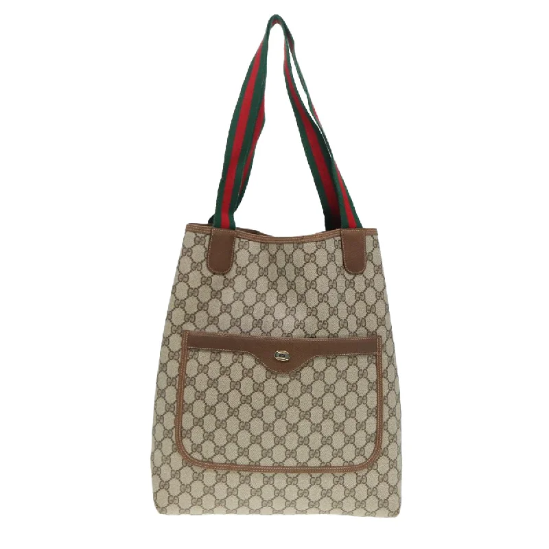 Gucci Gg Canvas  Canvas Tote Bag (Pre-Owned)