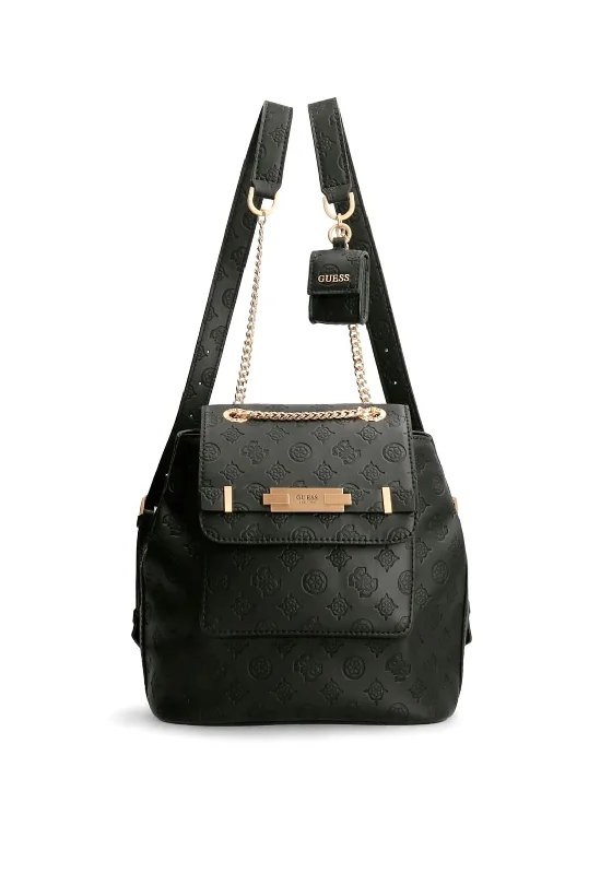 Guess Bea Embossed 4G Logo Backpack, Black