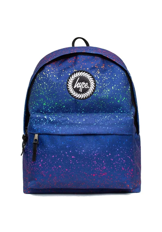 Hype Rainbow Splat Backpack, Blue Multi