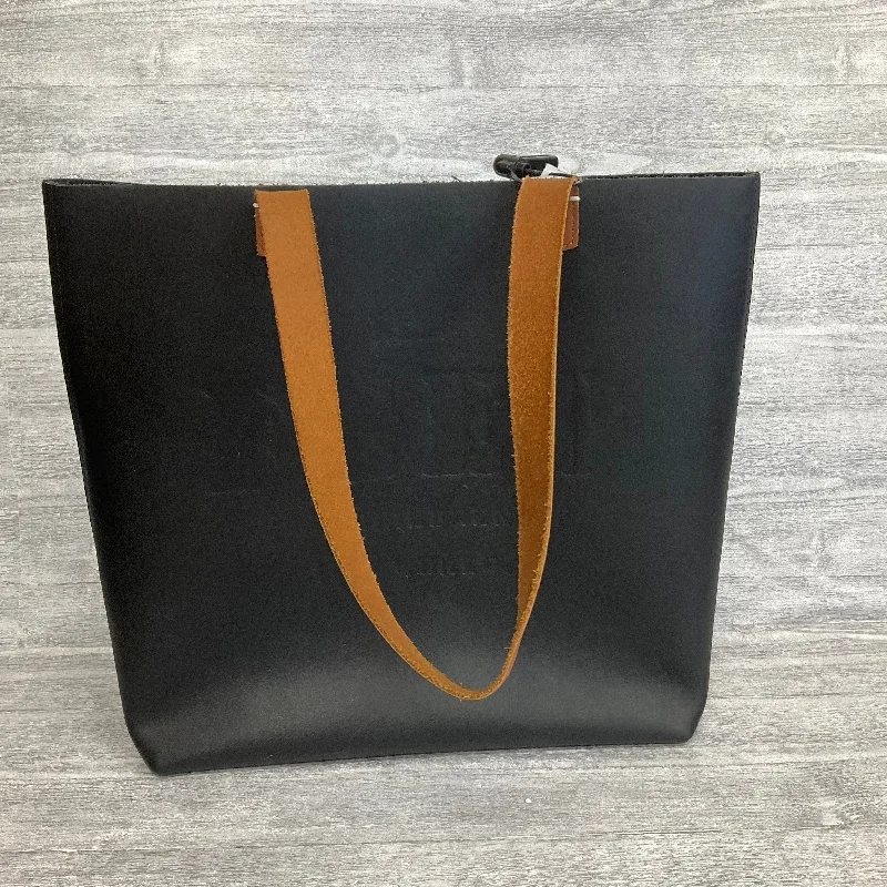 Tote Leather By Clothes Mentor, Size: Large