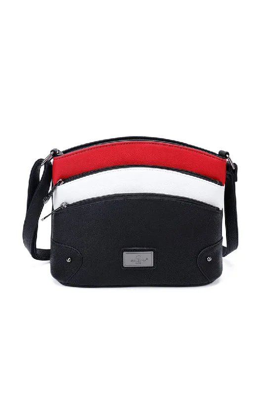 Zen Collection Multi-Pocket Cross Body, Black