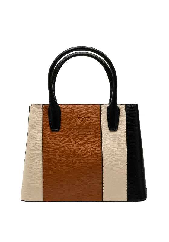 Zen Collection Colour Block Grab Bag, Brown