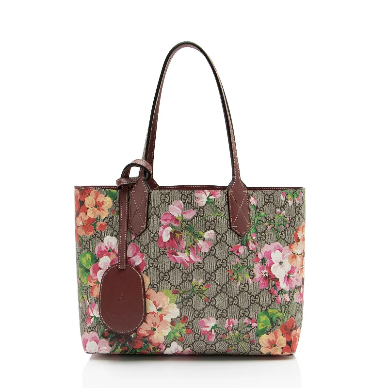 Gucci GG Supreme Blooms Reversible Small Tote