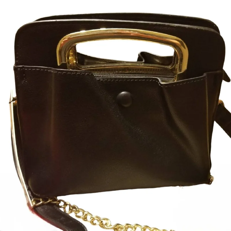 Small Cut Out Purse In Black