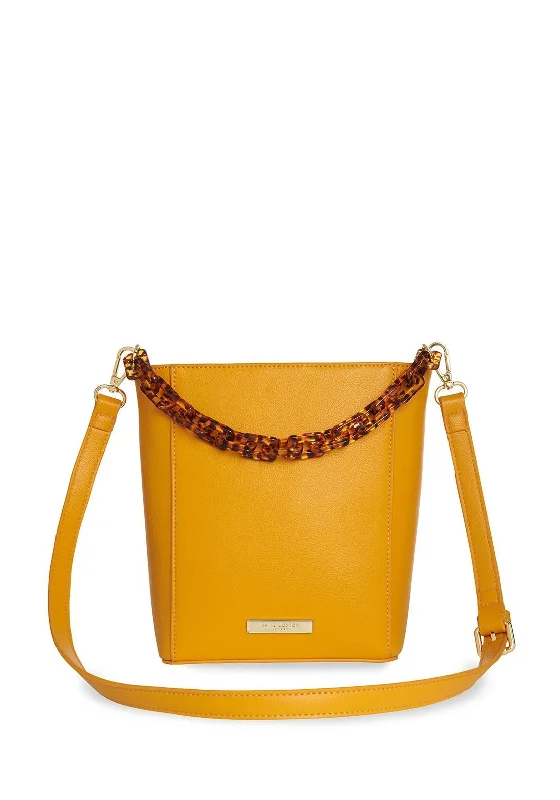 Katie Loxton Ayla Tortoiseshell Satchel Bag, Ochre