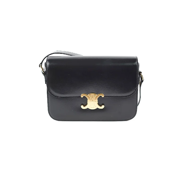 Celine Classique Triomphe Black Crossbody Bag