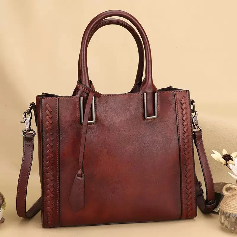 Vintage Ladies Small Tote Handbag Cross Shoulder Bag For Women