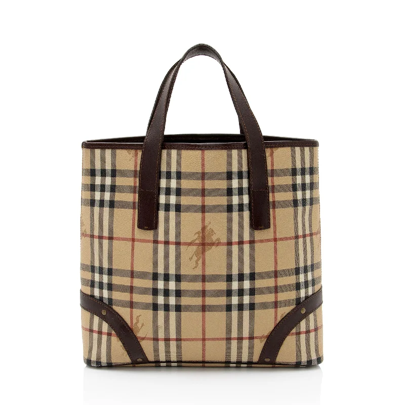 Burberry Haymarket Check Medium Tote