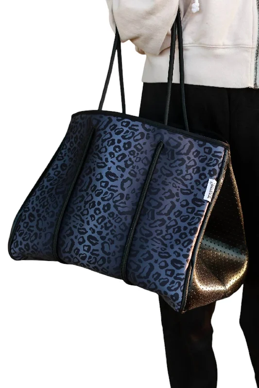 Women's Marissa Neoprene Bag In Black Leopard