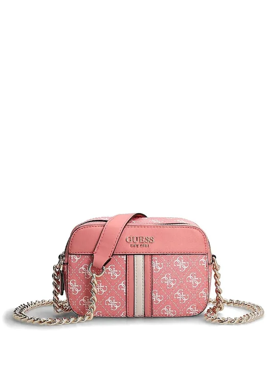 Guess Noelle Crossbody Bag, Pink Multi