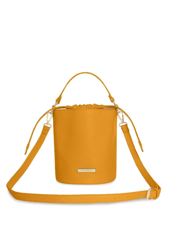 Katie Loxton Amara Crossbody Bucket Bag, Ochre