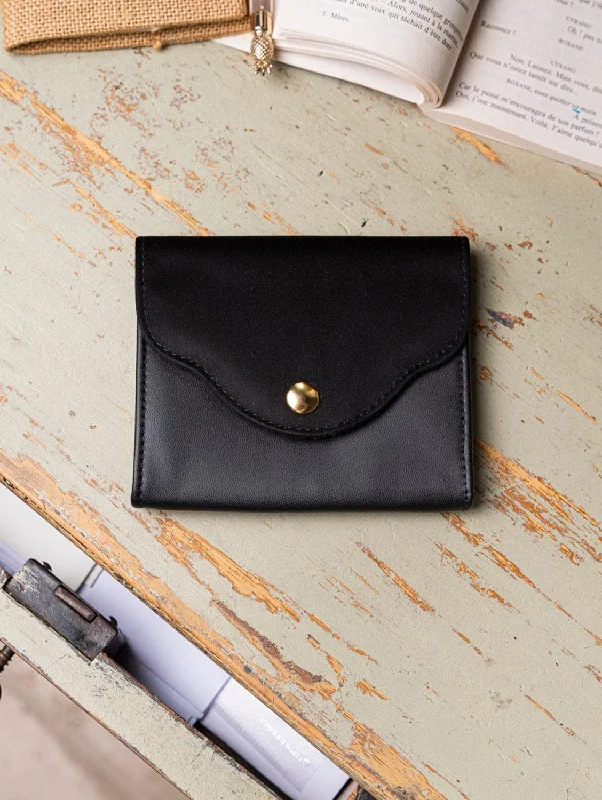 Virtuose Grape Leather Vegan Purse | Black