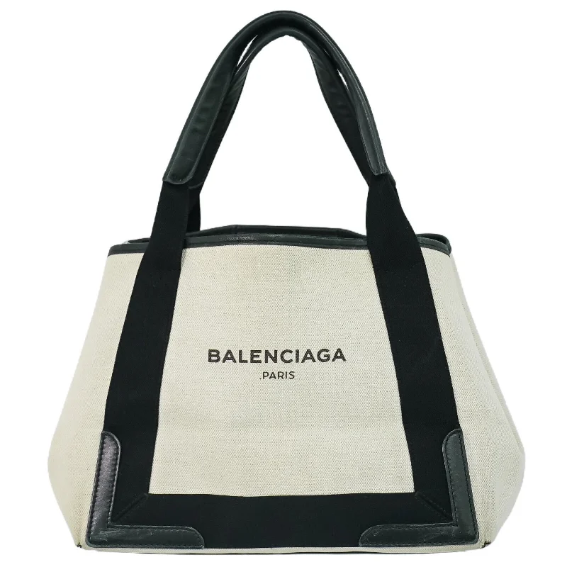 Balenciaga Navy Cabas  Canvas Tote Bag (Pre-Owned)