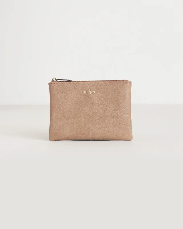 Minnie Zip Purse - Mocha