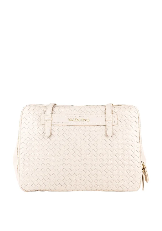 Valentino By Mario Doxy Cross Stitch Satchel Bag, Stone