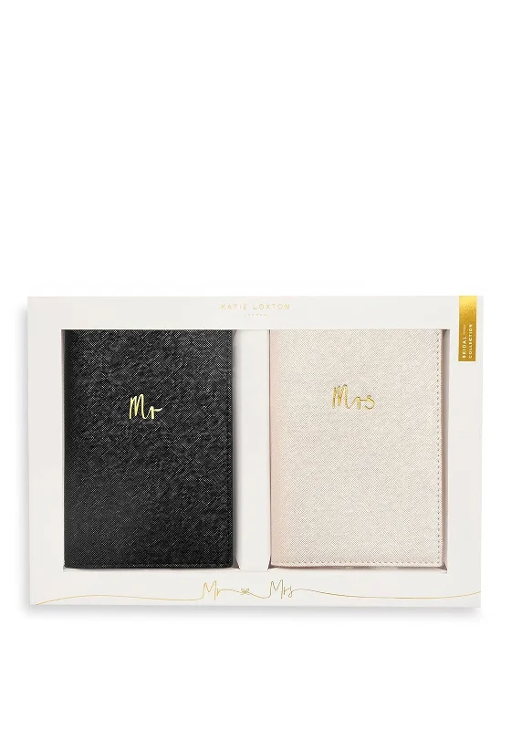 Katie Loxton Bridal Passport Holder Gift Set, White & Black