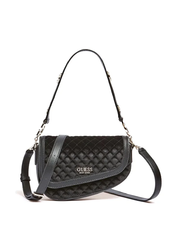 Guess G Dream Velvet Shoulder Bag, Black