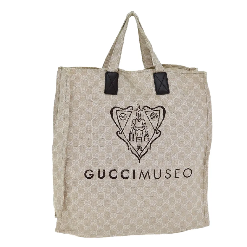 Gucci Cabas  Canvas Tote Bag (Pre-Owned)