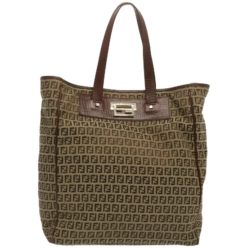 Fendi Zucchino  Canvas Tote Bag (Pre-Owned)