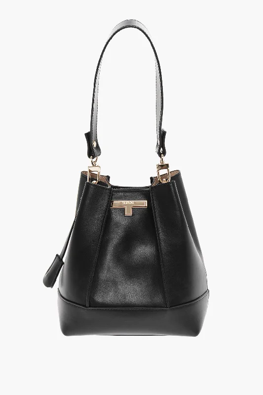 Testoni Leather Linda Shoulder Bag With Removable Strap