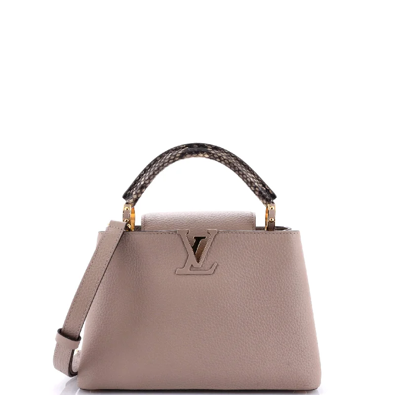 Capucines Bag Leather with Python BB