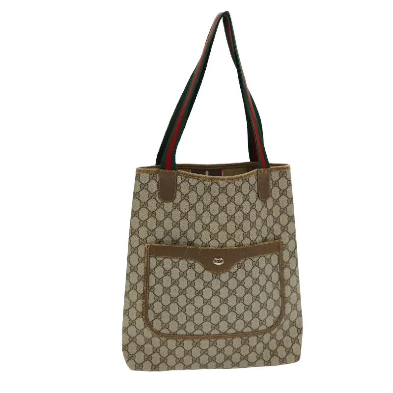 Gucci Gg Canvas  Canvas Tote Bag (Pre-Owned)