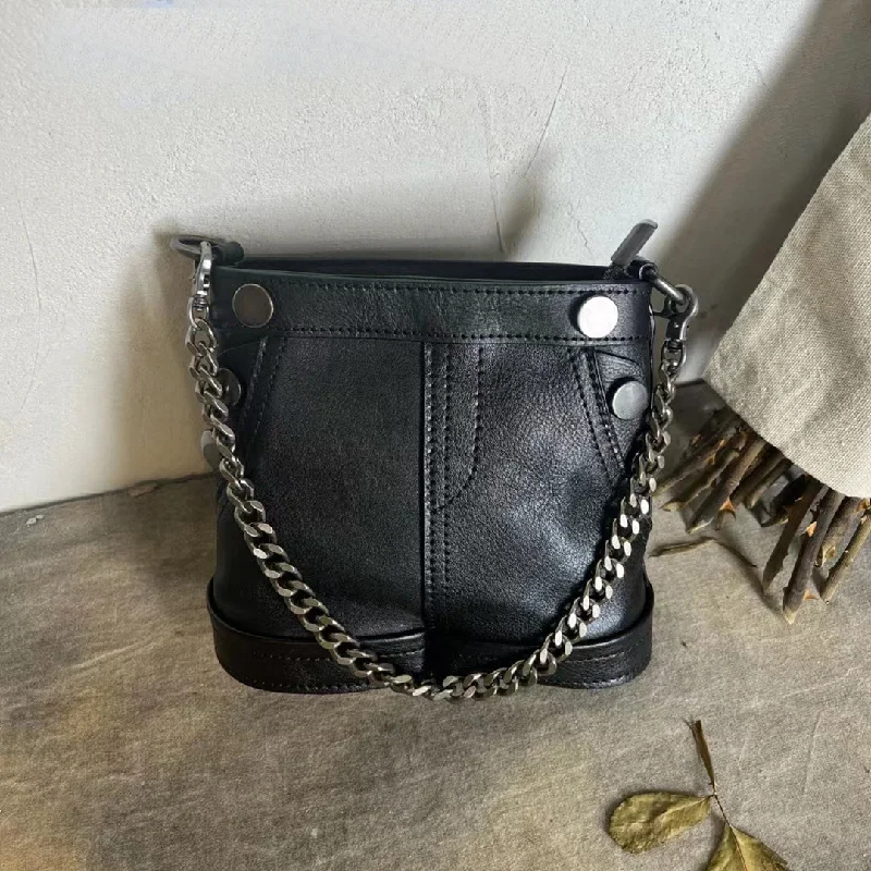 Vintage Womens Mini Shoulder Purse Black Side Bag