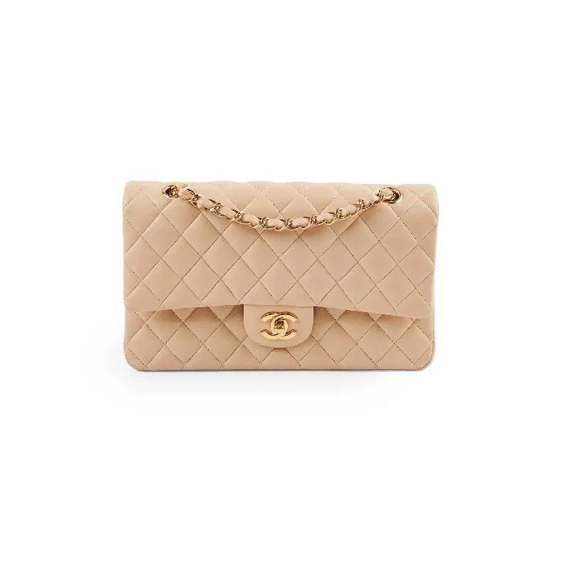 Chanel Classic Flap Medium Lambskin Beige