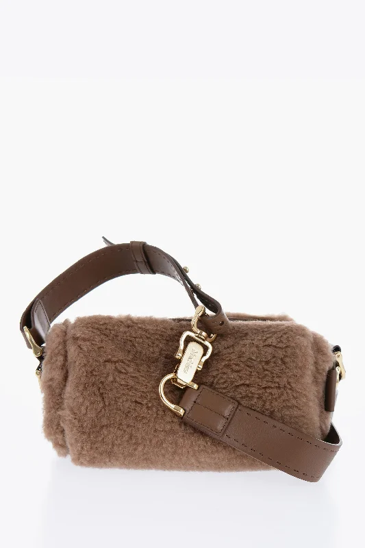 Max Mara Sfilata Camel Teddyrolls Crossbody Bag