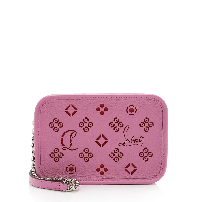 Christian Louboutin Perforated Leather Loubinthesky Small Camera Bag