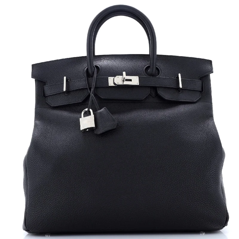 HAC Birkin Bag Noir Togo with Palladium Hardware 40