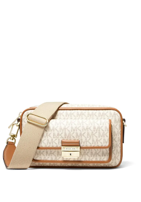 MICHAEL Micheal Kors Bradshaw Crossbody Bag, Cream & Tan