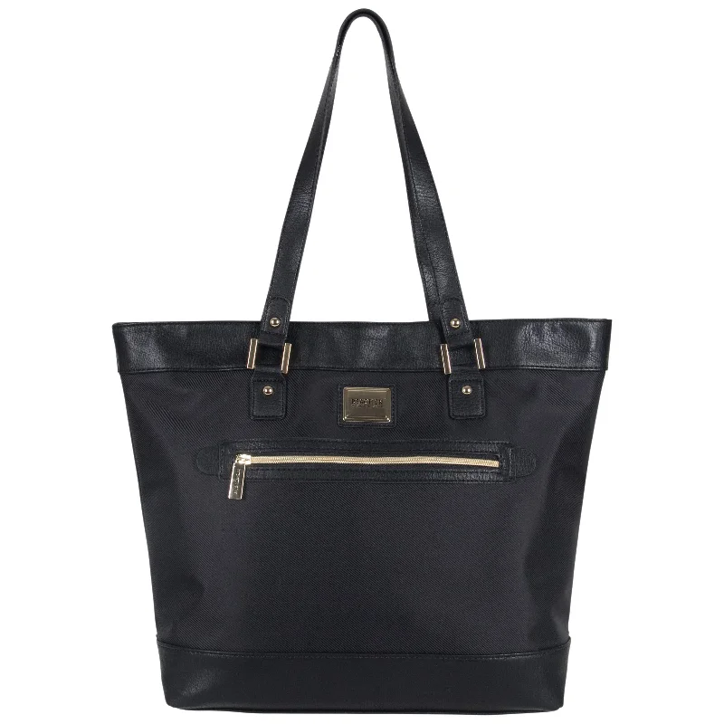 Kenneth Cole Reaction Women's Runway Call Nylon-Twill Top Zip 16" Laptop & Tablet Business Tote, Black