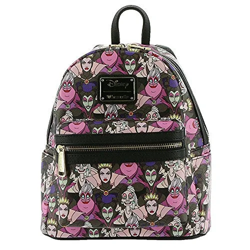 Loungefly Disney Villains Mini Faux Leather Backpack Standard