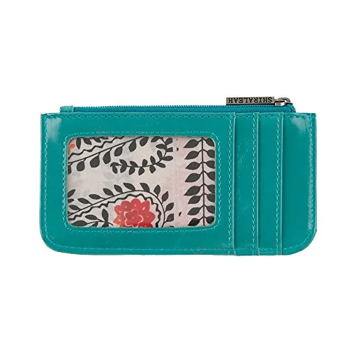 Shiraleah Harper Card Case, Aqua