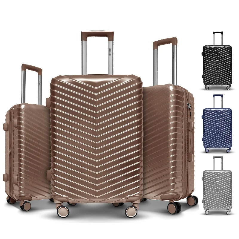 Chevron President PolyCarbonate 3pc Set Luggage (28"/24"/20")