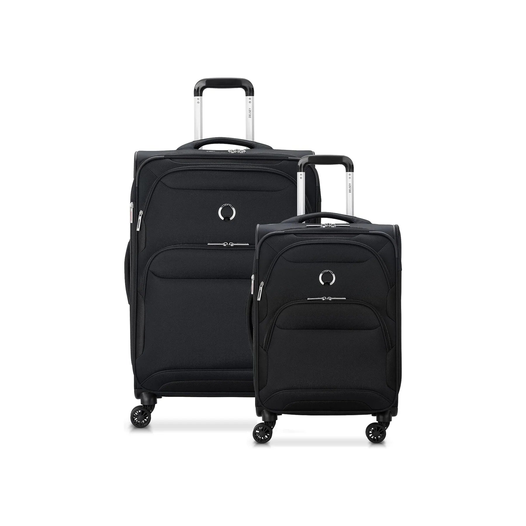 Delsey Sky Max 2.0 2-Piece Set (Carry-On/Medium) Expandable Spinner - Black