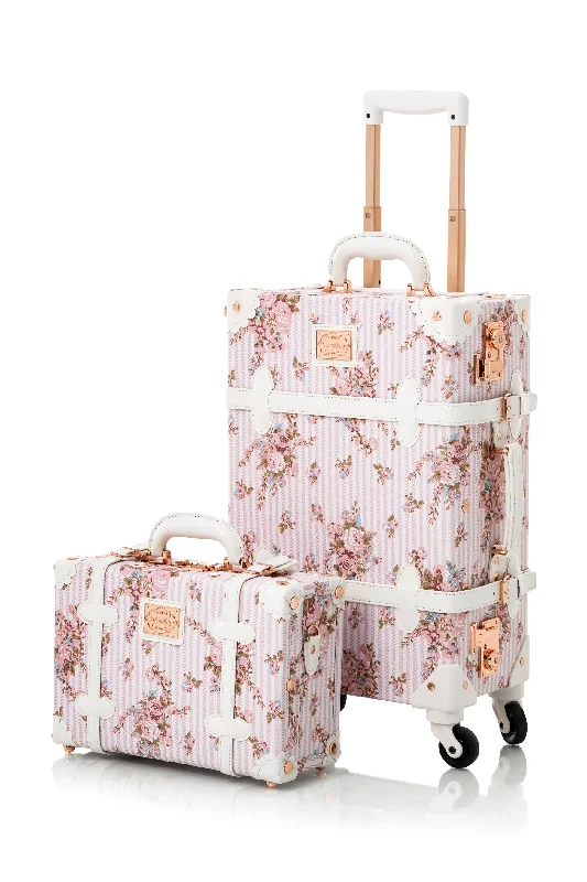 WildFloral 2 Pieces Luggage Set - Pink Floral's