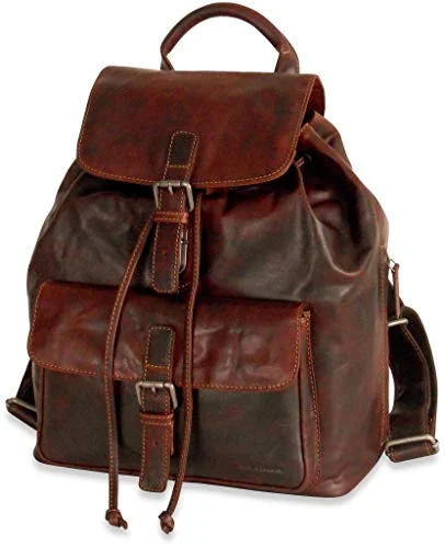 Jack Georges Voyager Drawstring Backpack - Brown