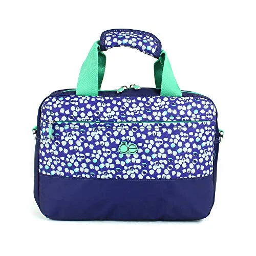 Cloe Toiletry Bag with Dotted Print in Blue Navy Color