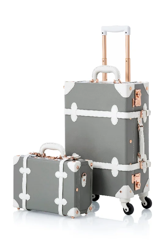 Minimalism 2 Pieces Luggage Set - Light Grey's