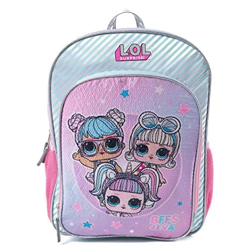 LOL Surprise Backpack for Girls - 16 Inch - LOL School Bag, Elementary School Size