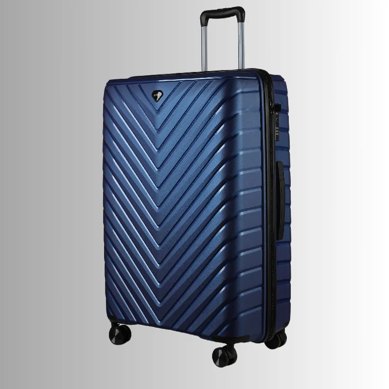 Blue Hardcase Roller Luggage 28' with 360° Wheels & TSA Lock