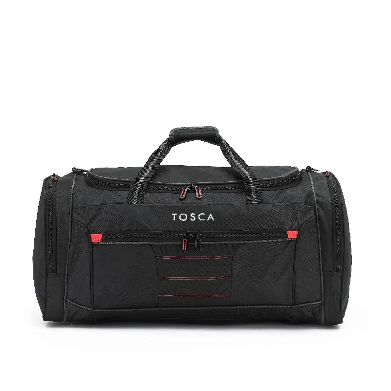 Tosca - TCA794M 70cm Medium Duffle Bag - Black/Red