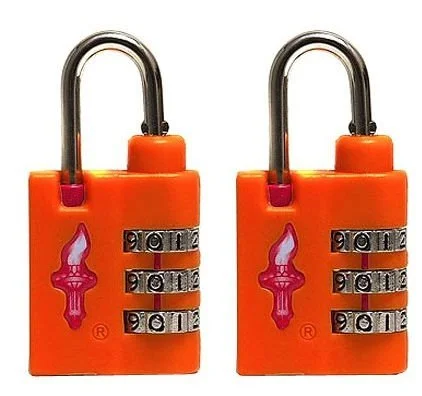 Safe Skies 36 Global Tsa Lock 2P - Tangerine Orange