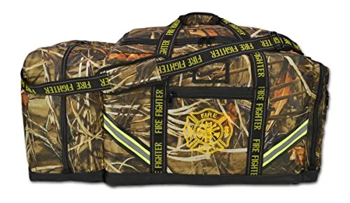 Lightning X Premium Camouflage 3XL Firefighter Step-In Gear Bag w/Helmet Compartment - Deep Woods Camo