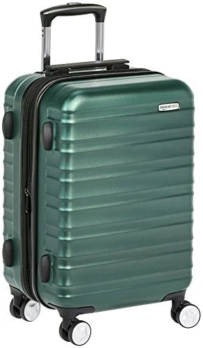 Amazonbasics Premium Hardside Spinner Luggage With Built-In Tsa Lock - 20-Inch Carry-On, Green